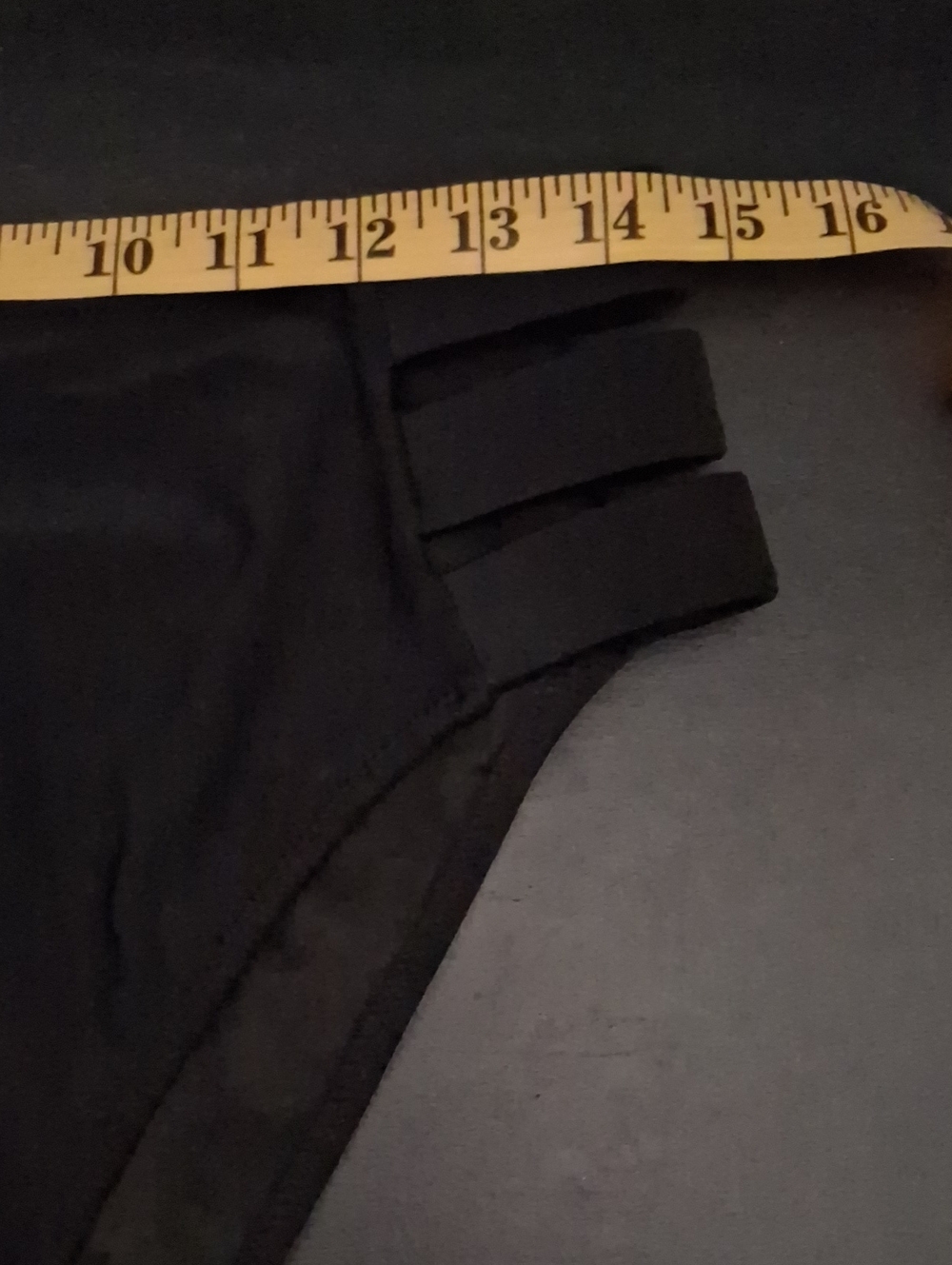 High-Waist Black Bikini Bottom with Side Strap Details - Picture 4 of 6